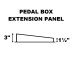 SE326 Special Steel Bulkhead Extension Panel for Fitting Pedal Box Into XK120 SE326 Special Steel Bulkhead Extension Panel for Fitting Pedal Box Into XK120