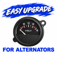 SE337. SHOCKINGLY LOW PRICED VOLTMETER to Replace Classic BM4 Ammeter on Alternator / Dynator Conversions. Replaces C2753. Lucas 36071/D.C12603. Lucas 36237/A