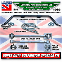 SE401 STAY ON THE ROAD with OUR COMPLETE HANDLING UPGRADE : FRONT ANTI-ROLL-BAR & REAR ANTI-TRAMP KIT FOR XK120, XK140 & XK150.