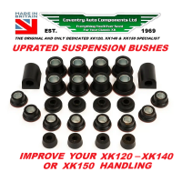 KIT5370R Late XK120, XK140, XK150 & MKIIV (7) to MKIX (9) Uprated Standard Front Suspension Polyurethane Polybush Bush Kit KIT5370R Late XK120, XK140, XK150 & MKIIV (7) to MKIX (9) Uprated Standard Front Suspension Polyurethane Polybush Bush Kit