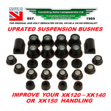 KIT5370R Late XK120, XK140, XK150 & MKIIV (7) to MKIX (9) Uprated Standard Front Suspension Polyurethane Polybush Bush Kit KIT5370R Late XK120, XK140, XK150 & MKIIV (7) to MKIX (9) Uprated Standard Front Suspension Polyurethane Polybush Bush Kit